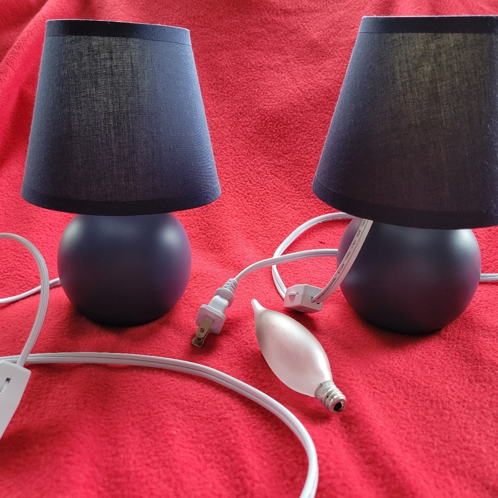 Pair of mini table lamps